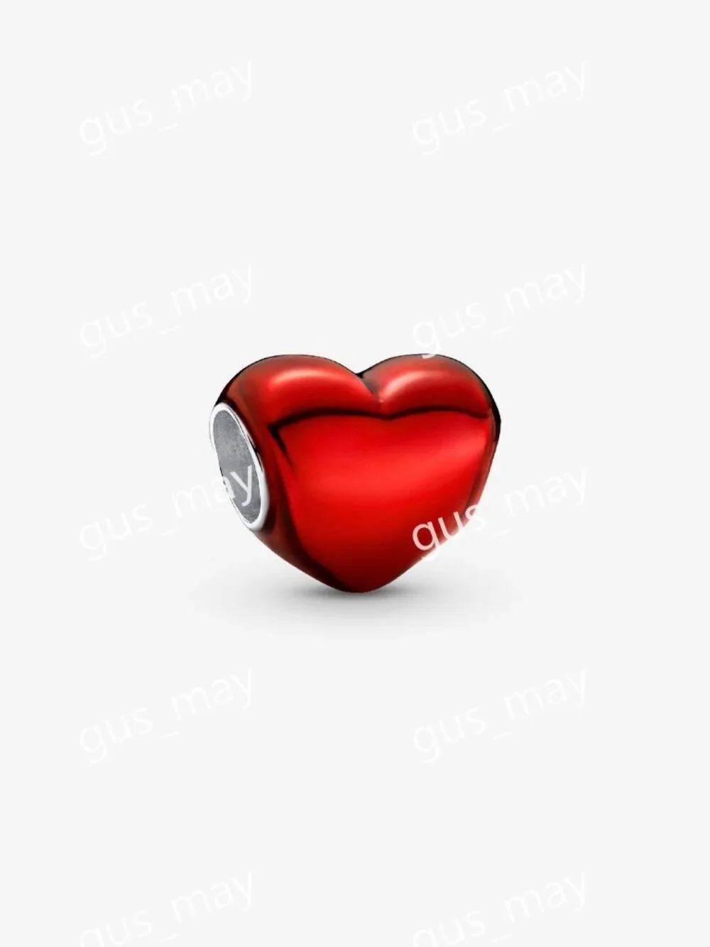 Pandora Metallic Red Heart Charm